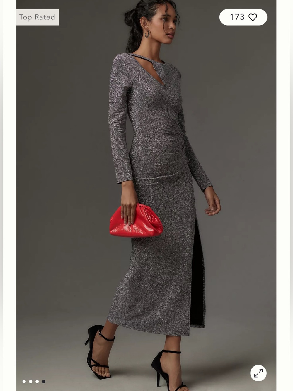 Baum und Pferdgarten Jilliane Shimmer Midi Dress - Picture 4 of 8